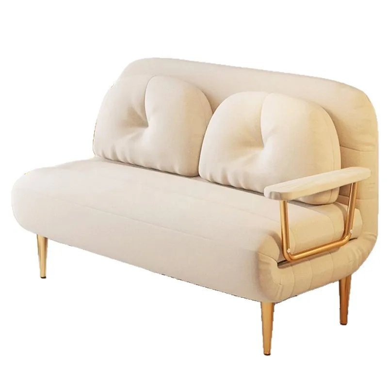 

Simple Sofa Folding Sofa Bed Dual-purpose Single Small Apartment Balcony Living Room Multi-functional Cloud Sofa Cream Style