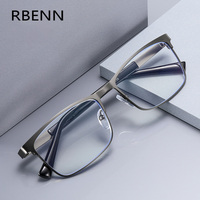 RBENN New Anti Blue Light Blocking Reading Glasses Men Metal Frame Business Prescription Computer Reader +1.00 +1.50 +2.00 +2.50