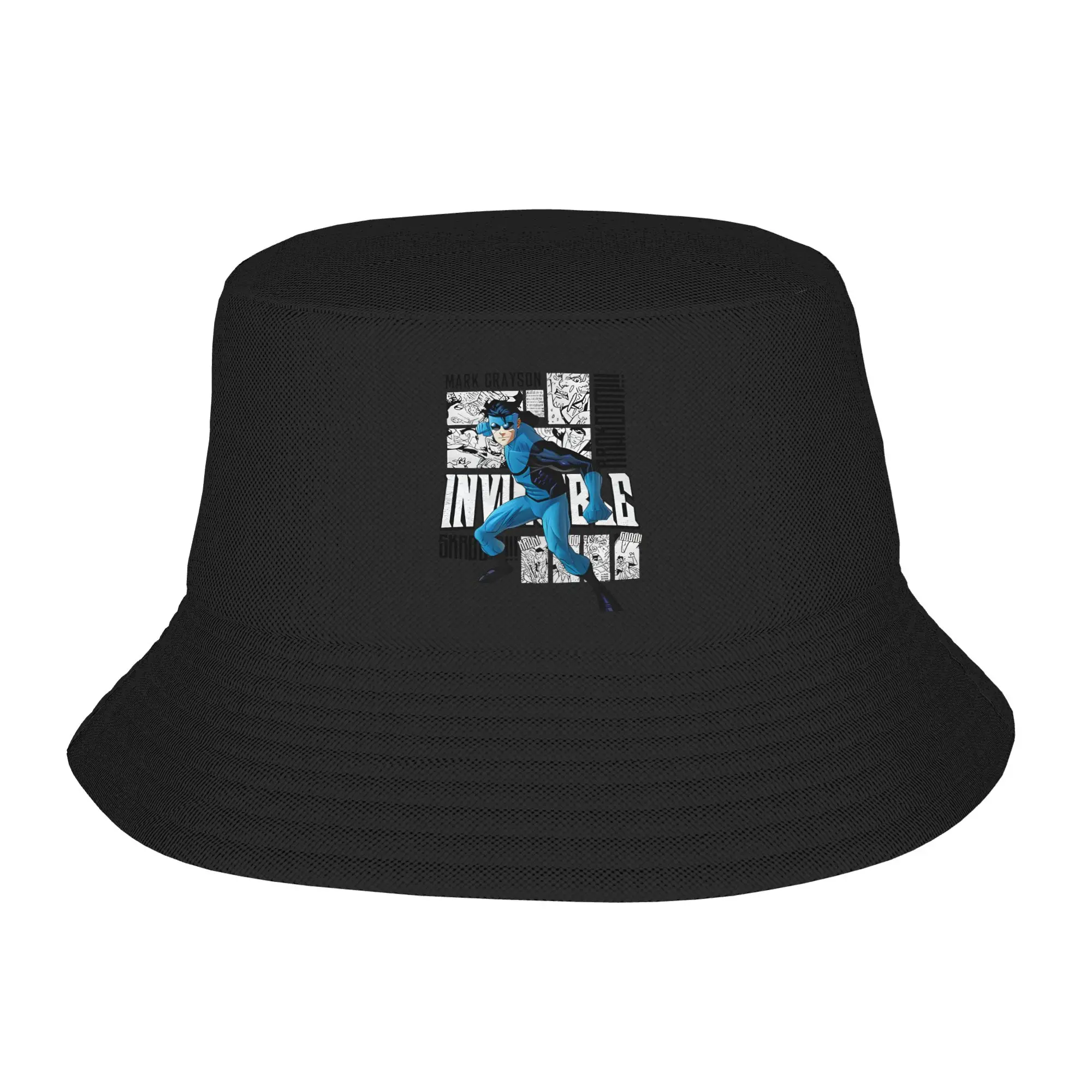 Invincible Limited Retro Movie Characters Bucket Hats Summer Travel Headwear Merch  Fishing Hat for Girl Session Hats Packable