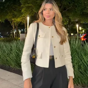 Trafza-Jacket Elegant Cut Damengeschnitten, Langarmant 8 Hauptverkäufe berühmter Mantel - №6