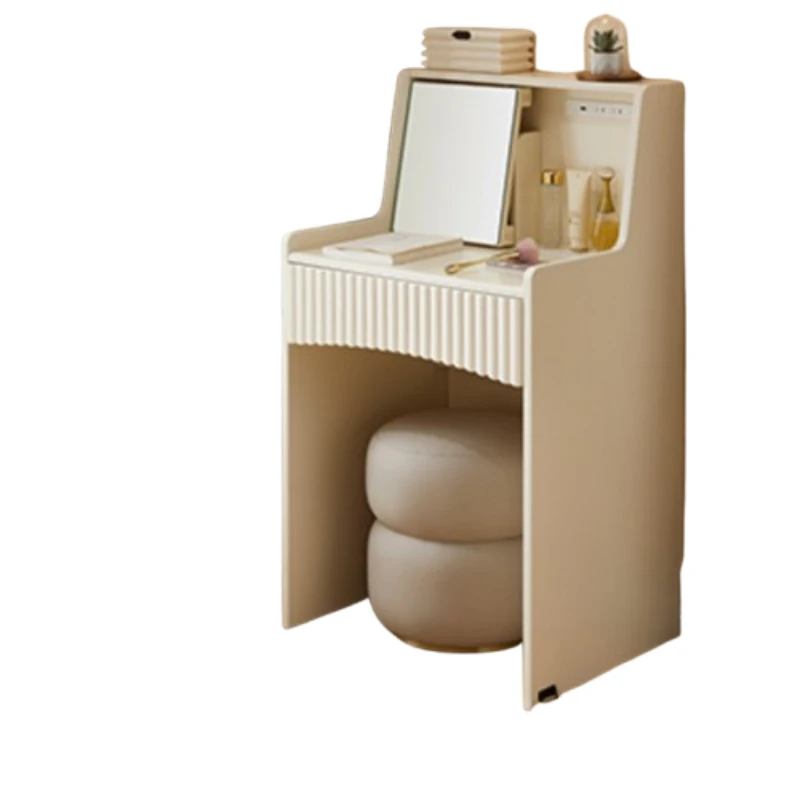 Comfortable Velvet Dresser Integrated Modern Minimalist French Corner Vanity Modern Small Display Penteadeira Bedroom Furniture