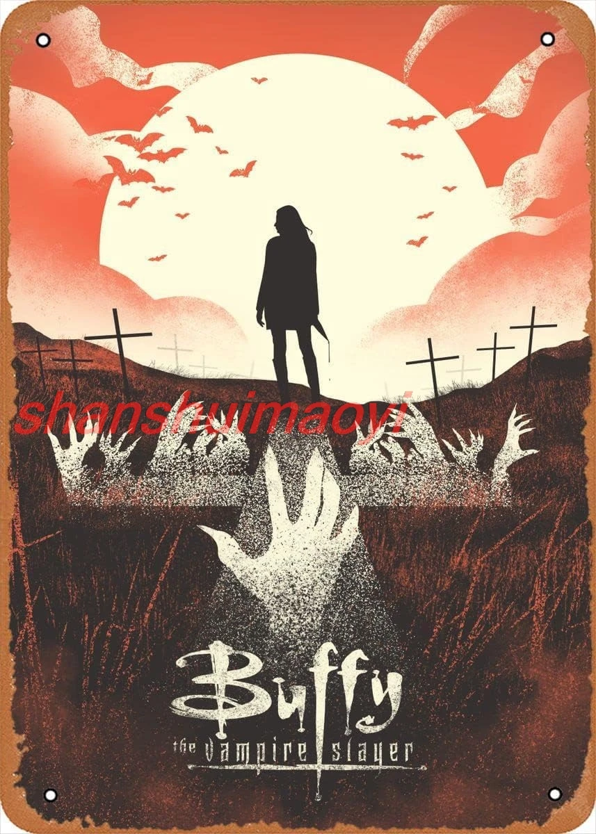Metal Tin Sign Buffy minimalistic Buffy Minimalistic Poster Wall Decor Funny for Home Kitchen Bar Pub Man Cafe Room Dec sha sign