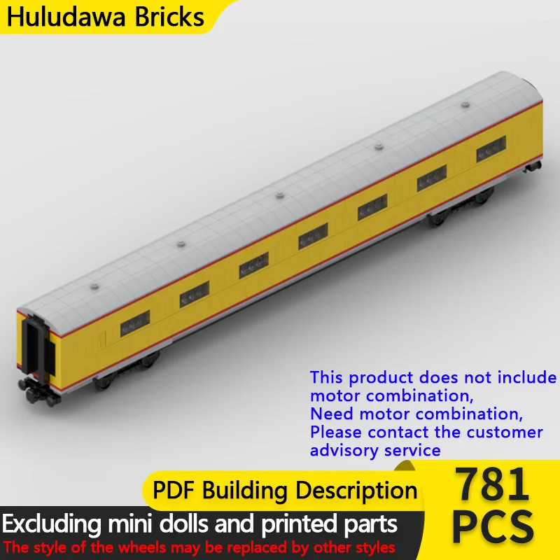 

City Car Model MOC Building Bricks Railway Passenger Train Carriage Modular Technology Children Holiday Gifts Assemble Toys Suit