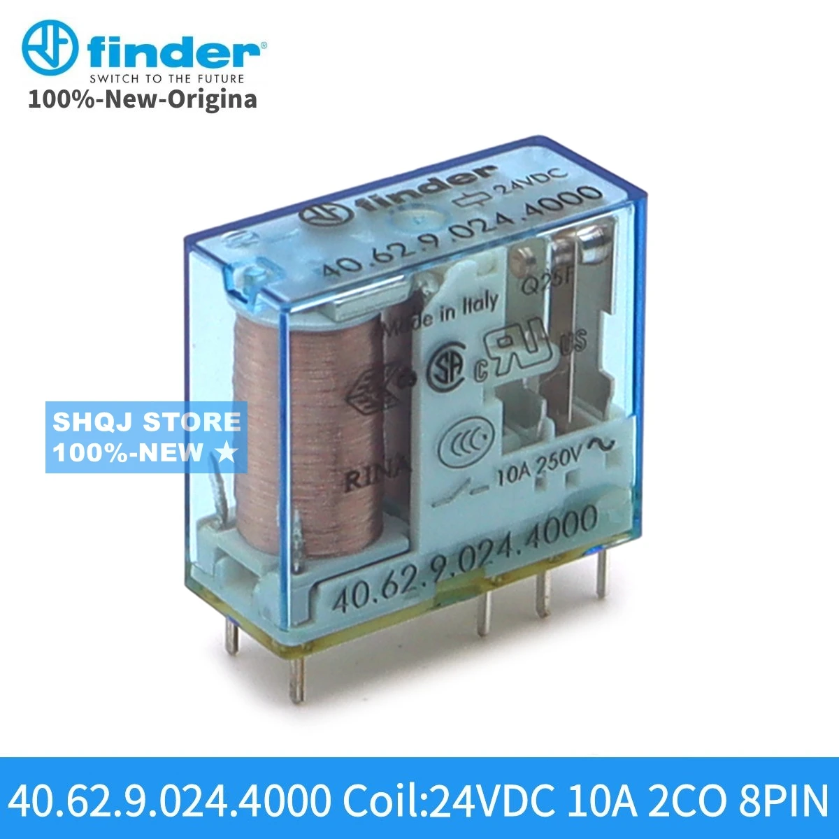 FINDER 100%-NEW 40.62.9.024.4000 40.62.9.012.0000 RELAY 1PCS 40.62 12V 24V 10A 8PIN 2CO original