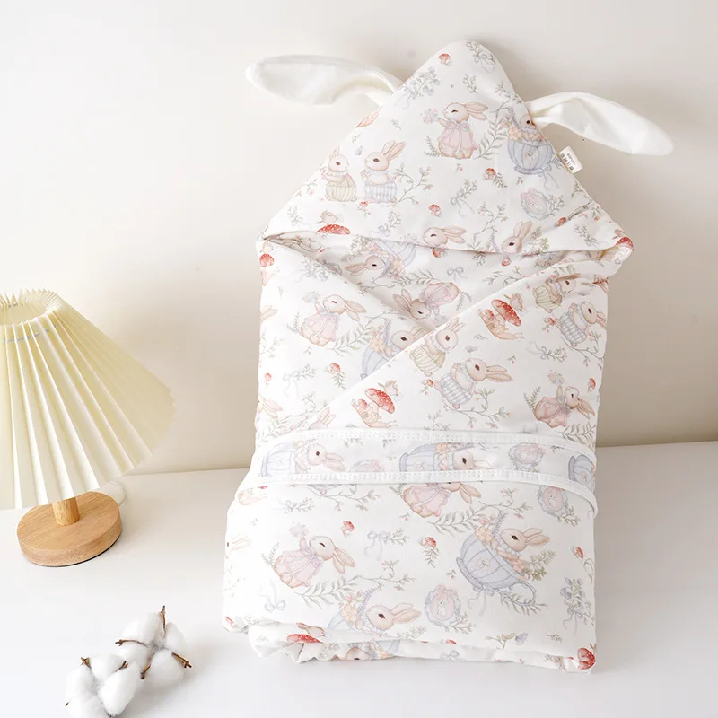 

450g Newborn Swaddle Blanket Pure Cotton Newborn Nursery Blanket Spring and Autumn Swaddle Wrap Baby Blanket Small Quilt