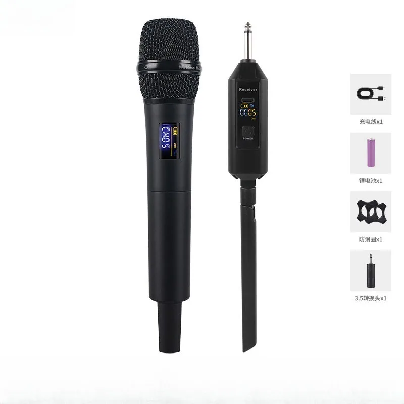 

True diversity metal charging wireless microphone home performance singing