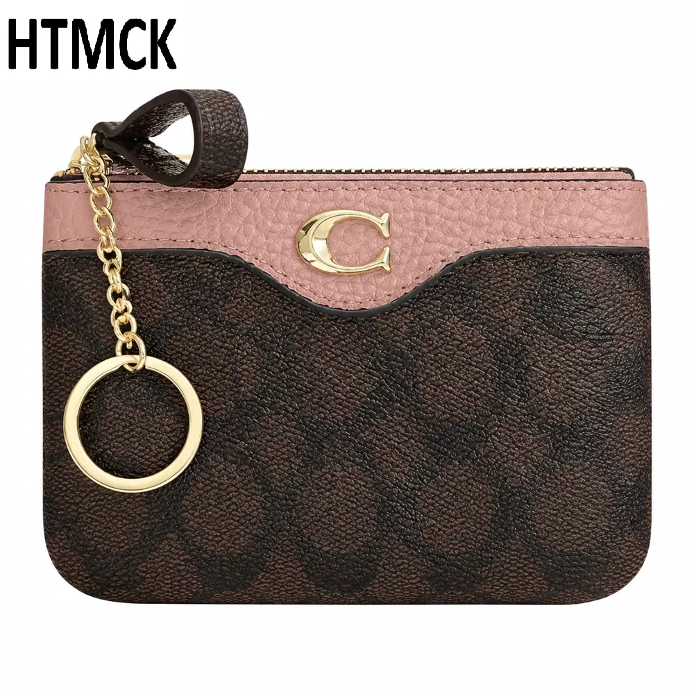 HTMCKNew Classic Old Flower Small Wallet, Women's Mini Wallet, Coin Small Bag, Change Bag, Leather Wallet, Storage Bag, Card Bag