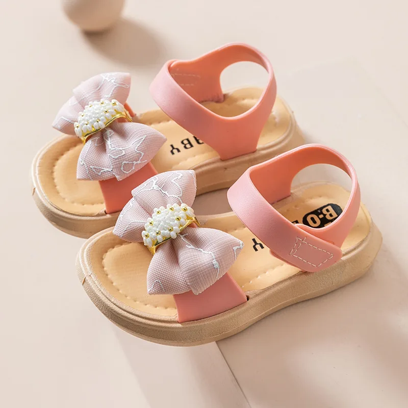 Summer new princess sandals for girls soft soles all match shoes for children beach shoes fashion girls sandals