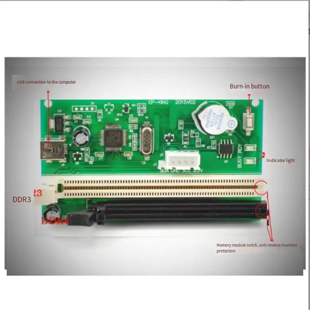 New Memory Programmer SPD/EP Burning the Four Generation Burner DDR3/DDR4 Memory Burner for PC Computer