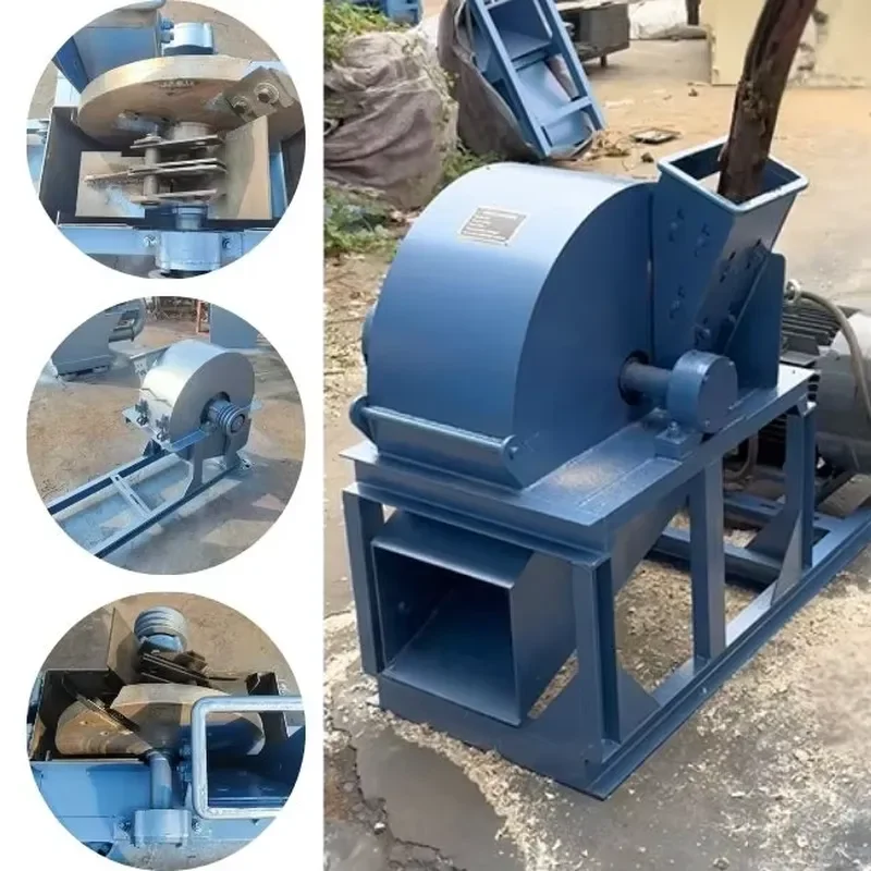 Wood Shredder Sawdust Making Machine 200-300kg/h for Animal Poultry Horse Bedding Material Hot Selling Wood Processing