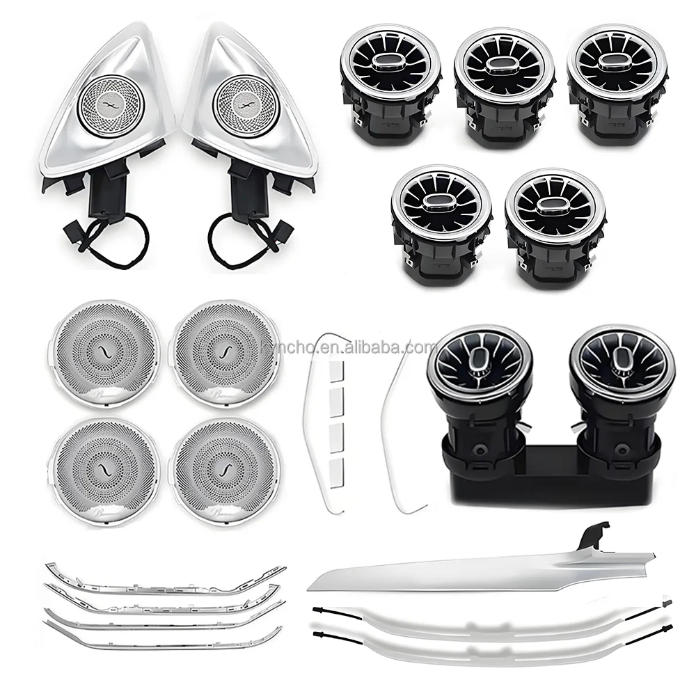 

For C Class W205 Ambient Light Kit 64 Color Magic Turbine Air Outlet 12V New Car Light Auto Interior LED Symphony