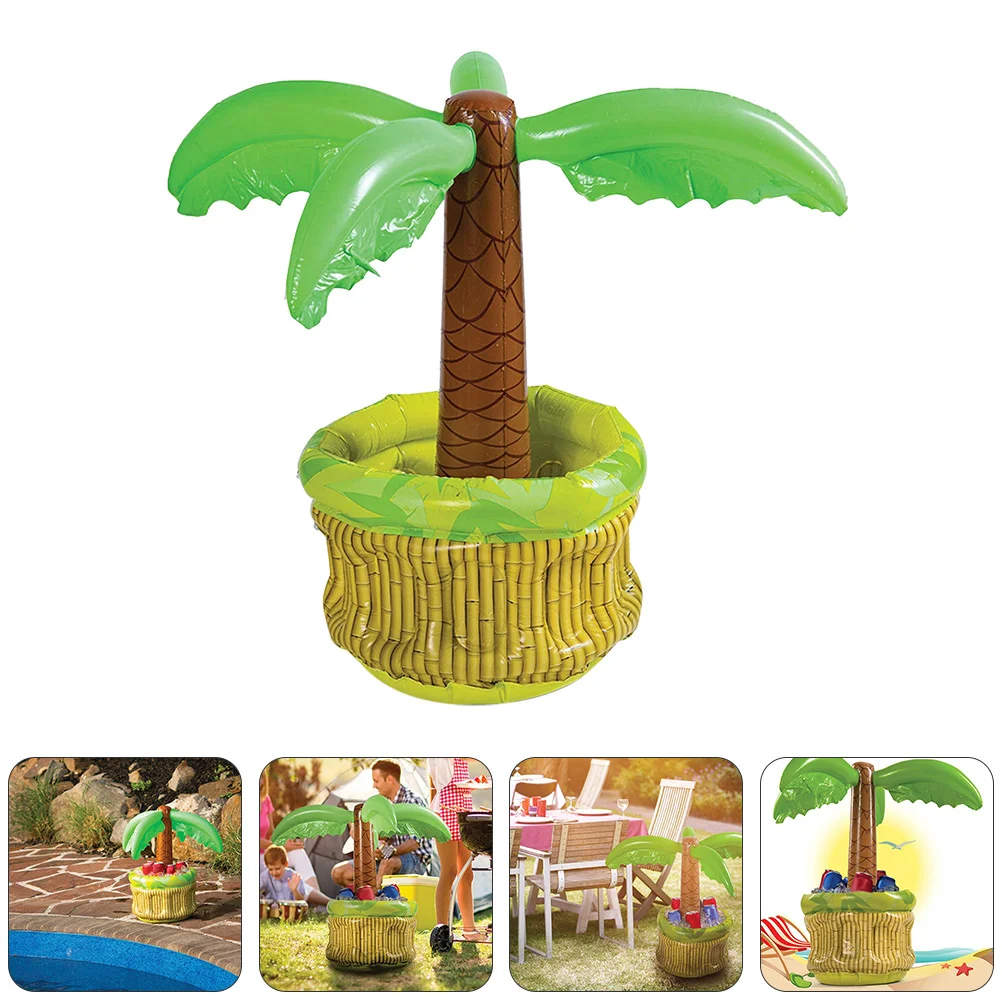 

1 шт. надувное ведро для льда Премиум ПВХ держатель для пива и вина для бассейна, пляжа, вечеринки, декор, складной портативный дизайн с ананасом