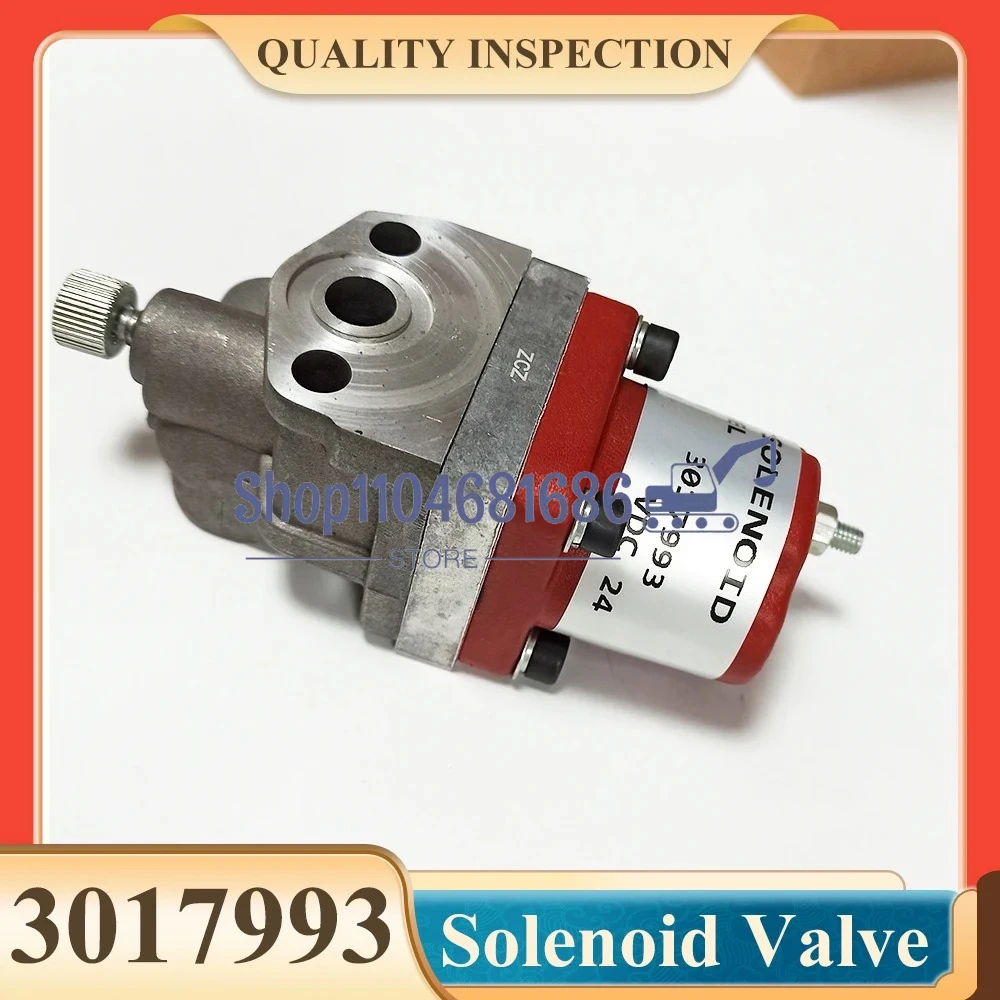 24V Fuel Stop Solenoid Valve for NTA855 K19 KT38 M11 Engine 3018453 3017993 Heavy Duty Truck Parts