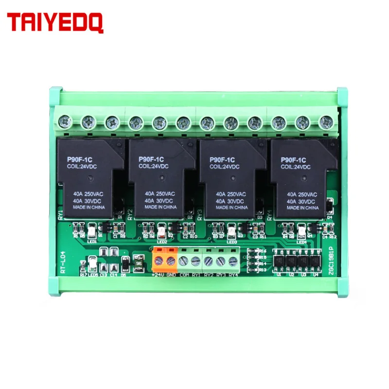 PLC High-Power Relay Module Non-Polar 24V NPN PNP Compatible Microcontroller I/O Input 30A Two-Stage Isolation