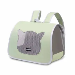 Mochila para transportar gatos y perros, doble correa, ligera