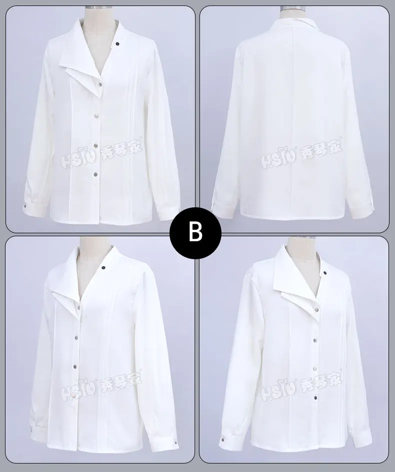 قميص أبيض للفنانين بلوزة يومية للحب والمساحة العميقة رافاييل أزياء تنكرية لعبة الهالوين ملابس تشيو بدلة الزوجين