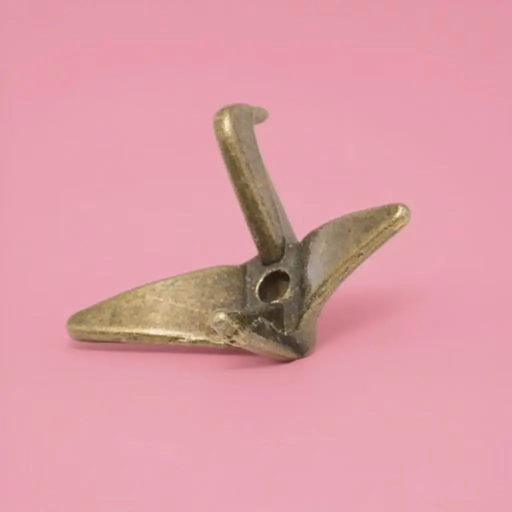 20Pcs Paper Crane Shape Spacer Beads Charms Alloy Metal 3D Origami Crane Beads Loose Bracelet Connector For DIY Jewelry Making