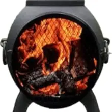 Prairie fire wood burning outdoor fireplace chiminea fire pit 