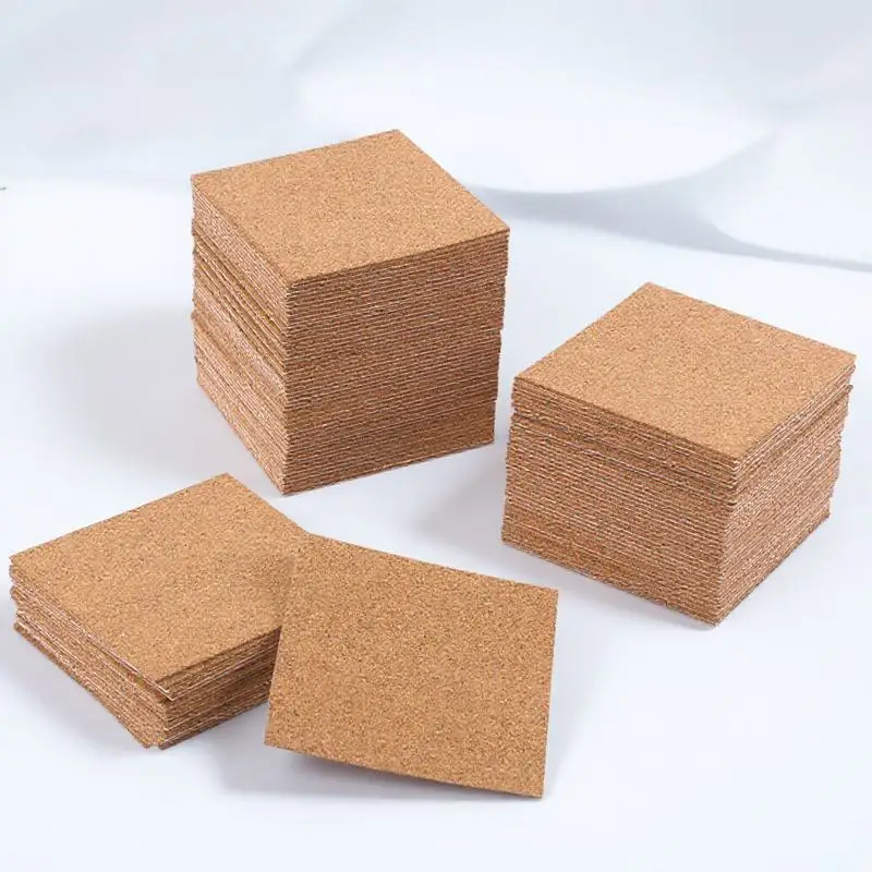 36 قطعة الوقايات الفلين ذاتية اللصق 2 مللي متر سميكة الخشب الطبيعي لتقوم بها بنفسك لوازم الحرفية العزل الحراري عدم الانزلاق للمنزل مكتب المدرسة #6