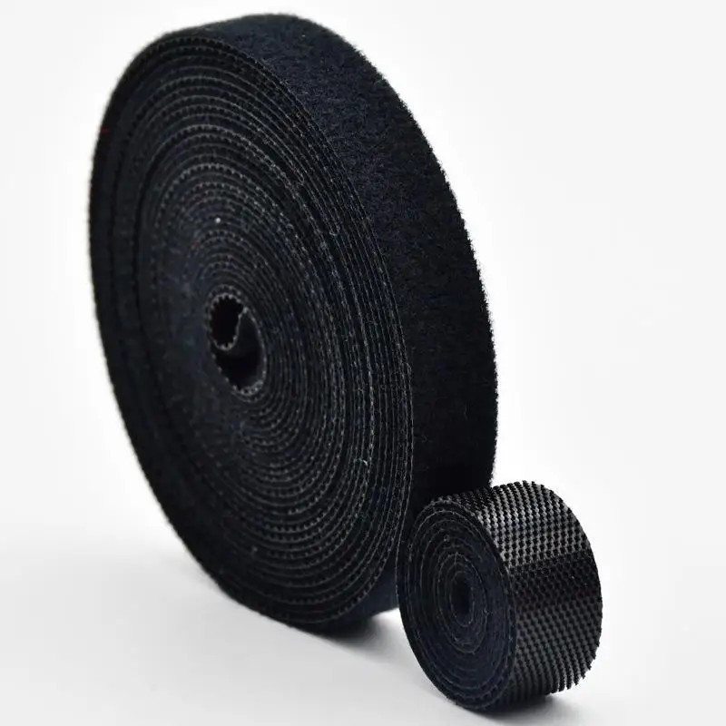 Reusable Wire Organizer Ties 10mm 1-25M Length Optional Self-Adhesive Cable Management Tape for Ethernet Cable
