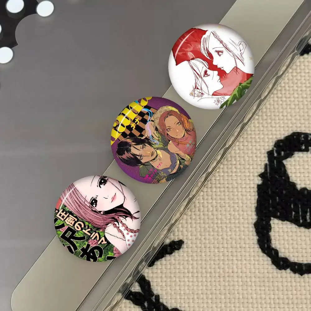 Anime Peripheral Nana Osaki and Hachi   Tinplate Soft Button Pins Animal Icon Brooch Lapel Backpack Badge Accessories Pin