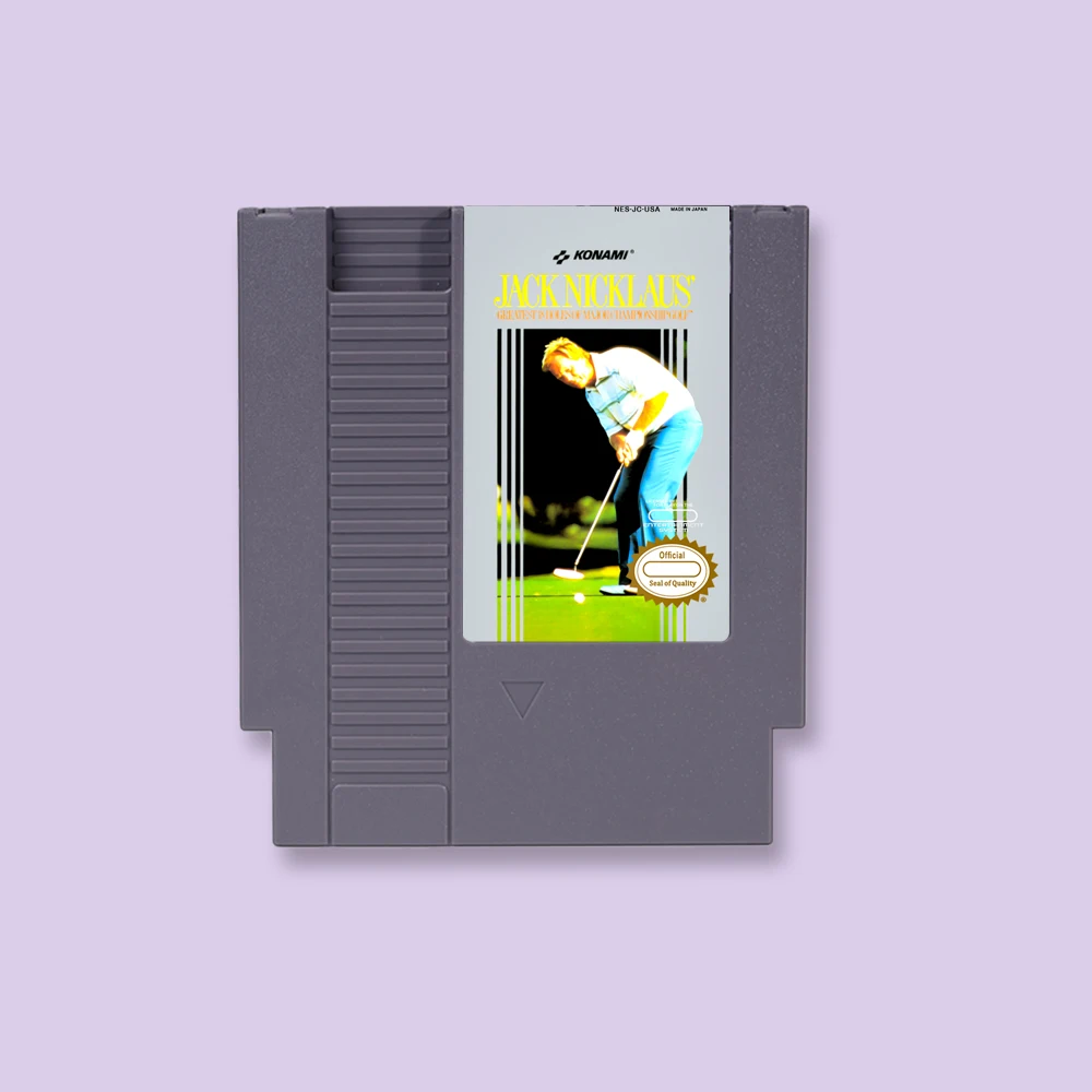 

Jack Nicklaus' Greatest 18 Holes of Championship Golf Game Cartridge Action Game For NES 8Bit 72PIN Consoles Game Card