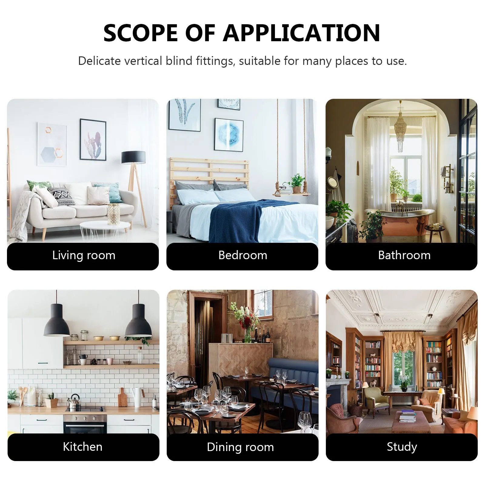 

10Pcs White Plastic Bottom Plates 89mm for Vertical Blind Slats Weights Replacement Suitable for Home Decor Vertical Blind