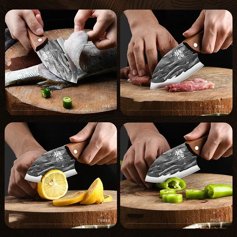 Seiko Forged mini kitchen knife,kitchen multi-function sharp fish killing knife,household small meat cleaver,kitchen accessories