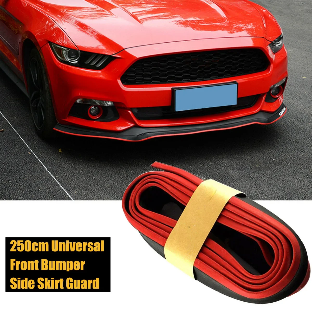 

Front Bumper Lip For Ford Mustang Focus 20002 -2024 Universal Guard Rubber Splitter Side Skirt Anti Scratch Trim Car Accessories