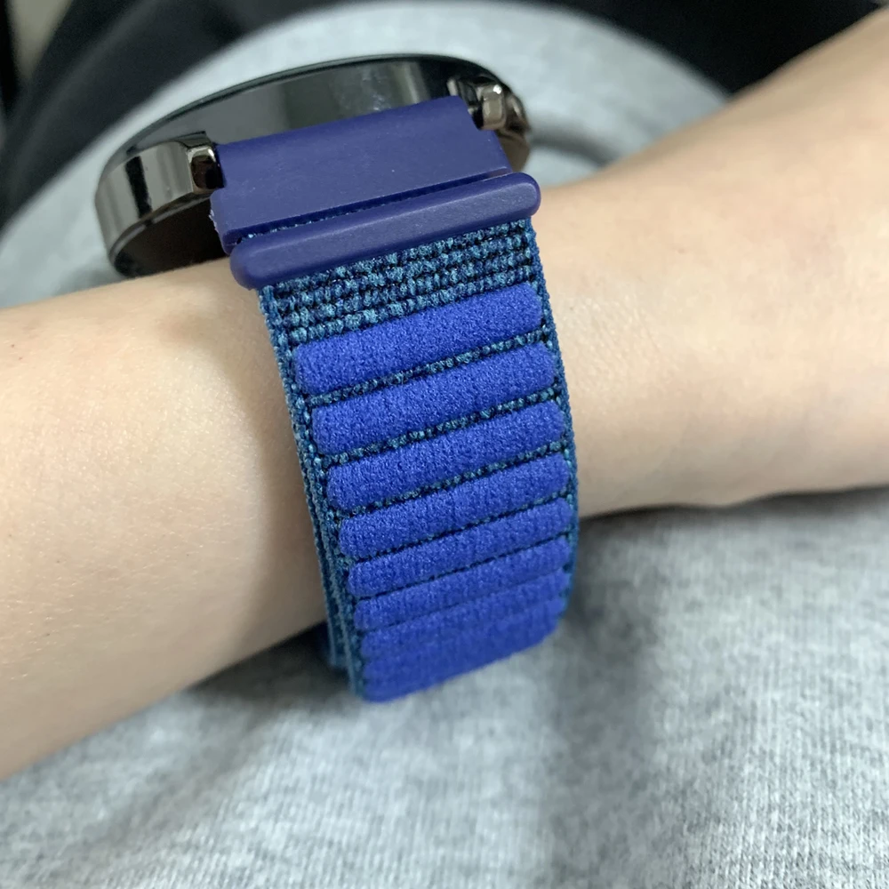 20/22 مللي متر حزام رياضي من النايلون لـ Huami AMAZFIT Balance 2 BIP6 5 GTS/GTR 4 3 2e استبدال كوريا لساعة Garmin/سامسونج جالاكسي