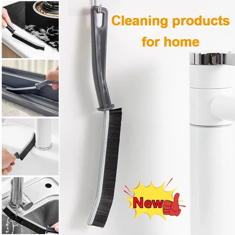 4pcs Durable Crevice Cleaning Brush Tile Joints Scrubber Thin Brushes With Long Handle Grout Cleaner Floor Lines Cleaning Brush