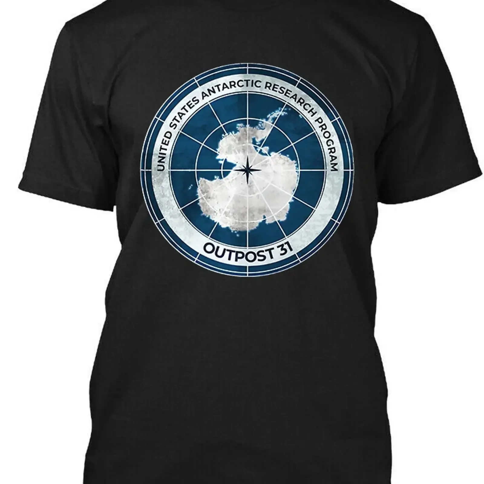NEW Outpost 31 United States Antarctic Research Program T SHIRT S 4XL vintage Washed Soft Versatile Top For Everyday Wear