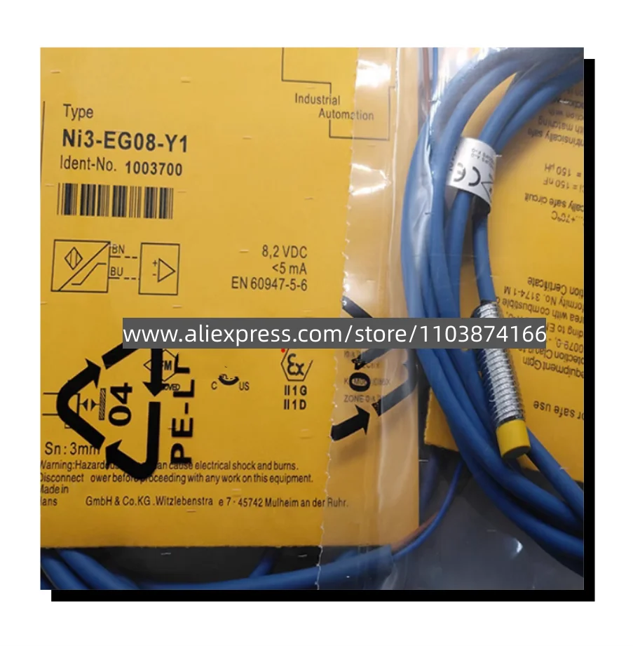 Nuevo interruptor de proximidad, 2 piezas, NI3-EG08-Y1, NI3-EG08K-Y1