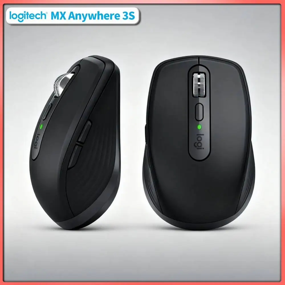 Durable MX Anywhere 3S Mouse - 8000 DPI, Hyper-Scroll Wheel, Silent Click, Ideal for Freelance Electronics Engineer Travel Work