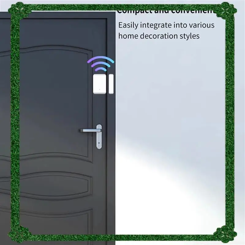 

24-часовая доставка 6X 2,4 ГГц Беспроводной TTLOCK Датчик двери Обнаружение контактов двери Статус открытия окна и закрытия работает с приложением TTLOCK Sm