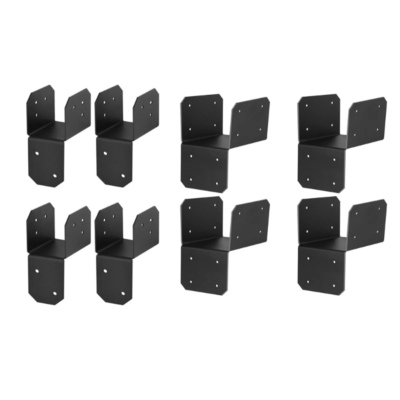 Balkenbügel Deck Geländer versteckte Stecker Hartbeträge Klammern Holzarbeiten Strahlstütze für Pergolas Handläufe 55kf