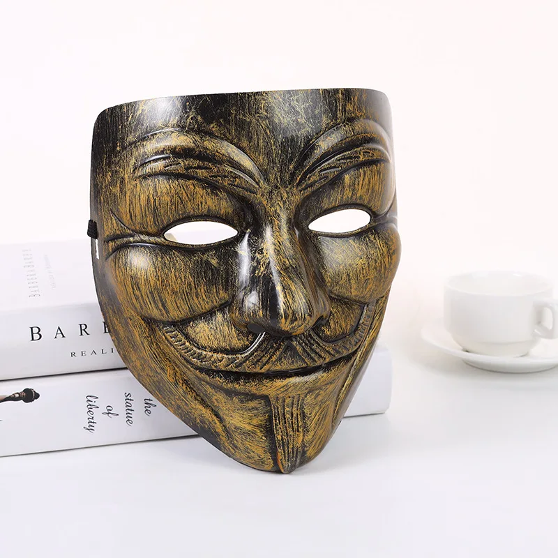 V for Vendetta Mask Halloween Horror Masks Party Maske Masquerade Cosplay Scary Masque Funny Terror Mascara Villain Joke Maska