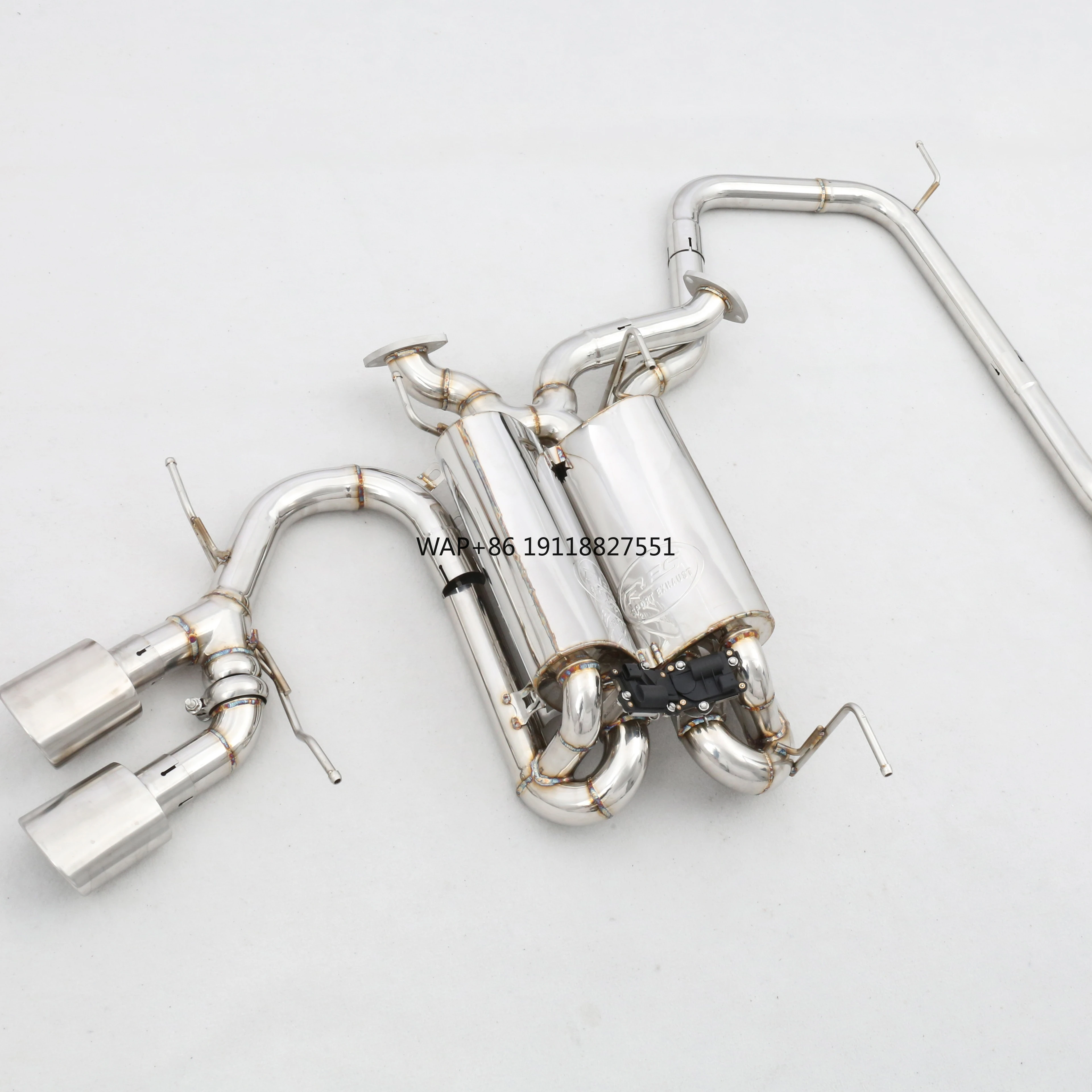 Custom 304 Stainless Steel/Titanium Valved Exhaust System Designed Specifically for LX570 5.7 3UR-FE