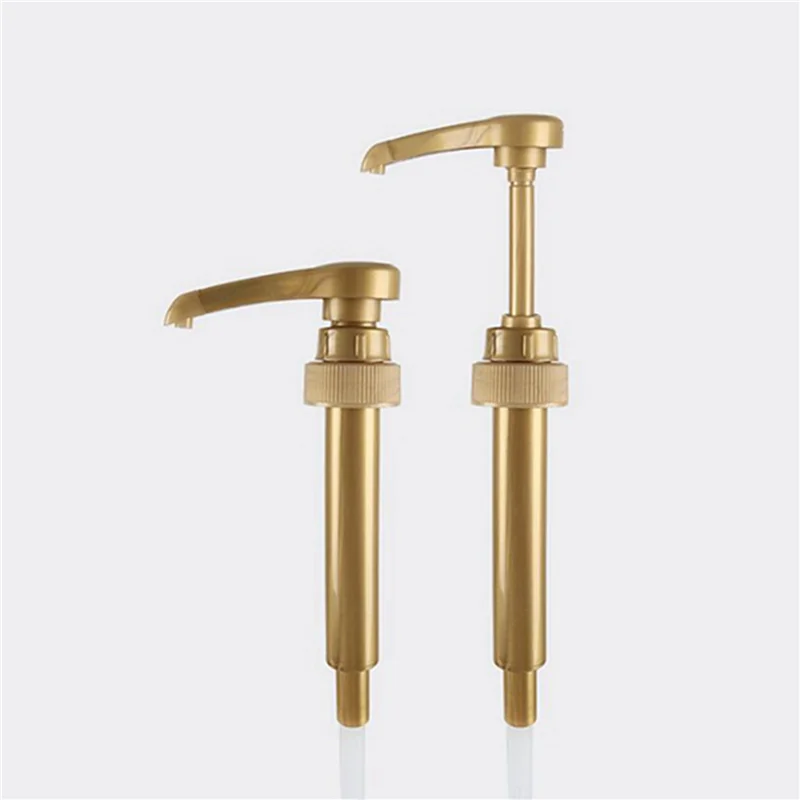 A63M-100 Pcs Coffee Milk Tea Dispenser Syrup Pump Gold Liquid Dispenser For Torani Syrup 8Ml Juice Bottle Dispenser Pump