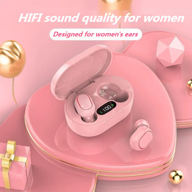 New E7S Macaron Bluetooth 5.0 Headset Mini TWS True Wireless Earphone Binaural in Ear Earbuds Noise Reduction Stereo Headphones