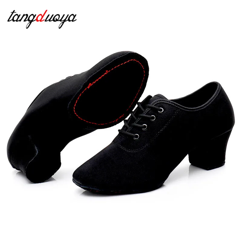 New Latin Dance Shoes Tango Salsa Girls Woman Adult Modern Ballroom Dance Shoes Teacher Shoes 3/5cm Oxford Sneakers