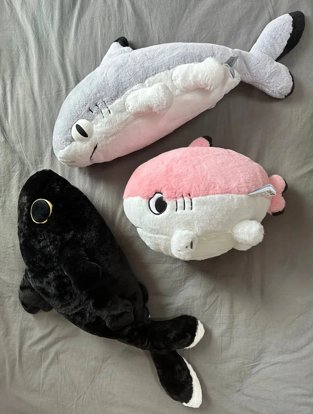 50-70cm Plush Doll Anime Black Sharkitty Peripheral Plush Toy Creative Plush Stuffed Doll Kawaii Decor Birthday Birthday Gifts