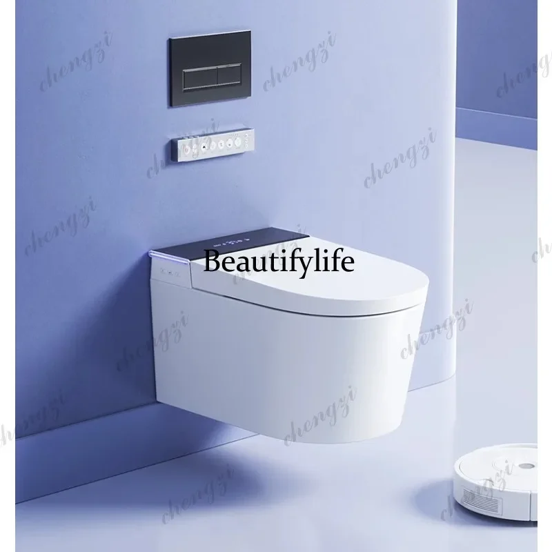 B178 Wall-mounted smart toilet has no water pressure limit, automatic induction flip siphon toilet