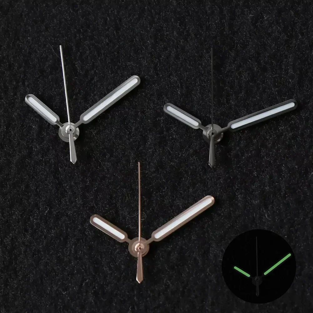 NH35 Watch Hand for Seiko Nautilus NH35 Movement Watch Needle Hands Accessories with Green Luminous Black Silver Gold Hands