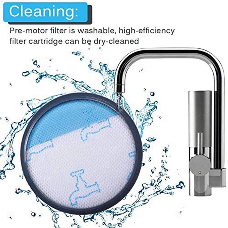 8-teilige Hepa-Filter für die Rowenta-Zyklon-Leistungs serie ro3753ea, ro3731ea, ro3786ea/für Moulinex / Tefal Compact