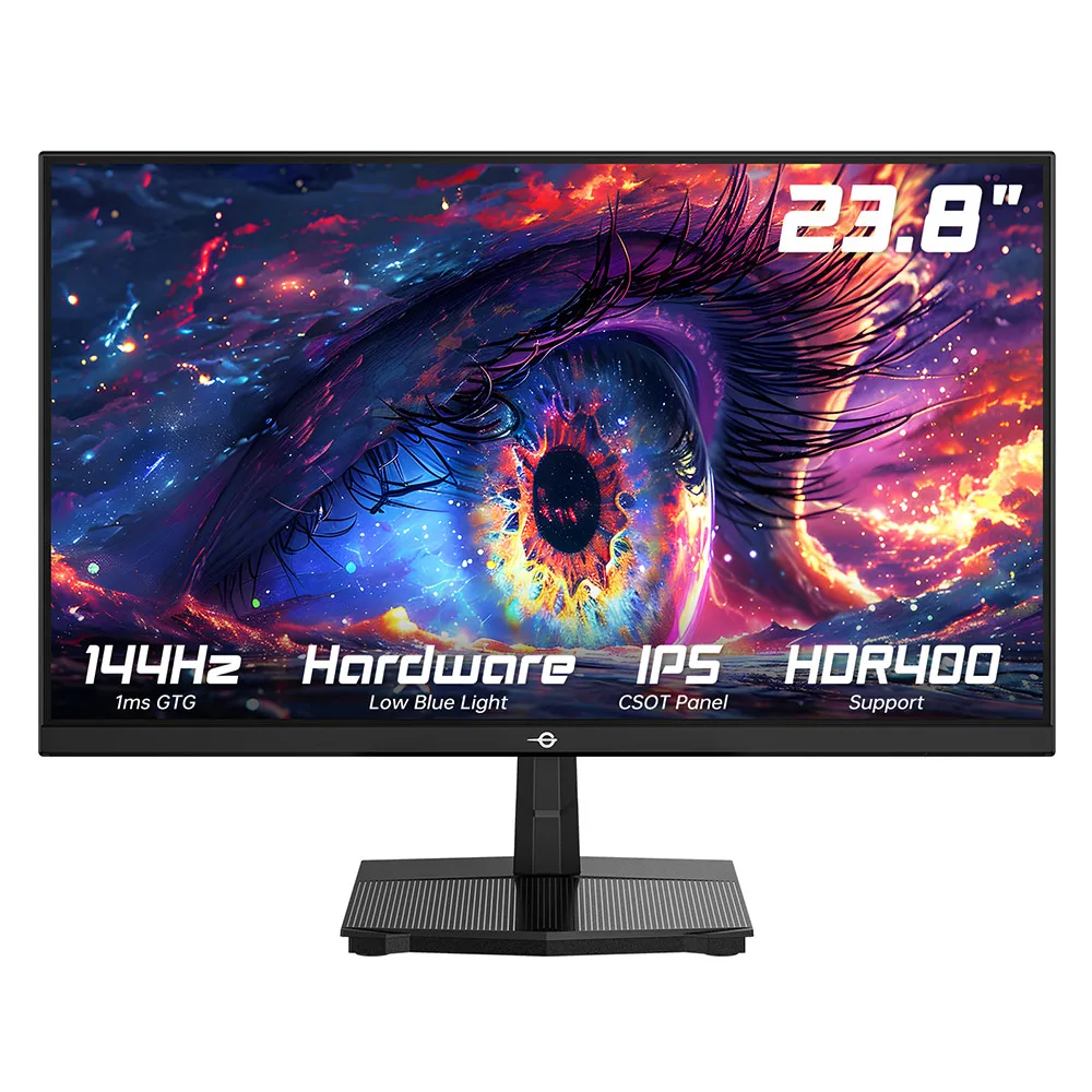 TITAN ARMY P2418C kantoormonitor, 23,8 inch 1920*1080 16:9 CSOT IPS-scherm, 144 Hz, HDR400, 6 scenariomodi, ondersteunt VESA-montage