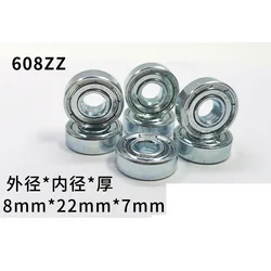 YZWM Miniature Injection Bearing 608zz Iron Galvanized Waterproof Carbon Steel Bearing Sliding Plate Swivel Chair Caster Bearing