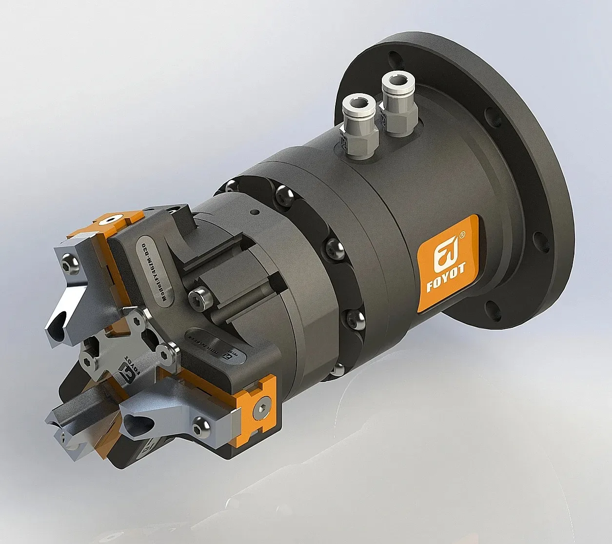 New Product Infinite Rotating Gripper Finger Cylinder Pneumatic Three Claws