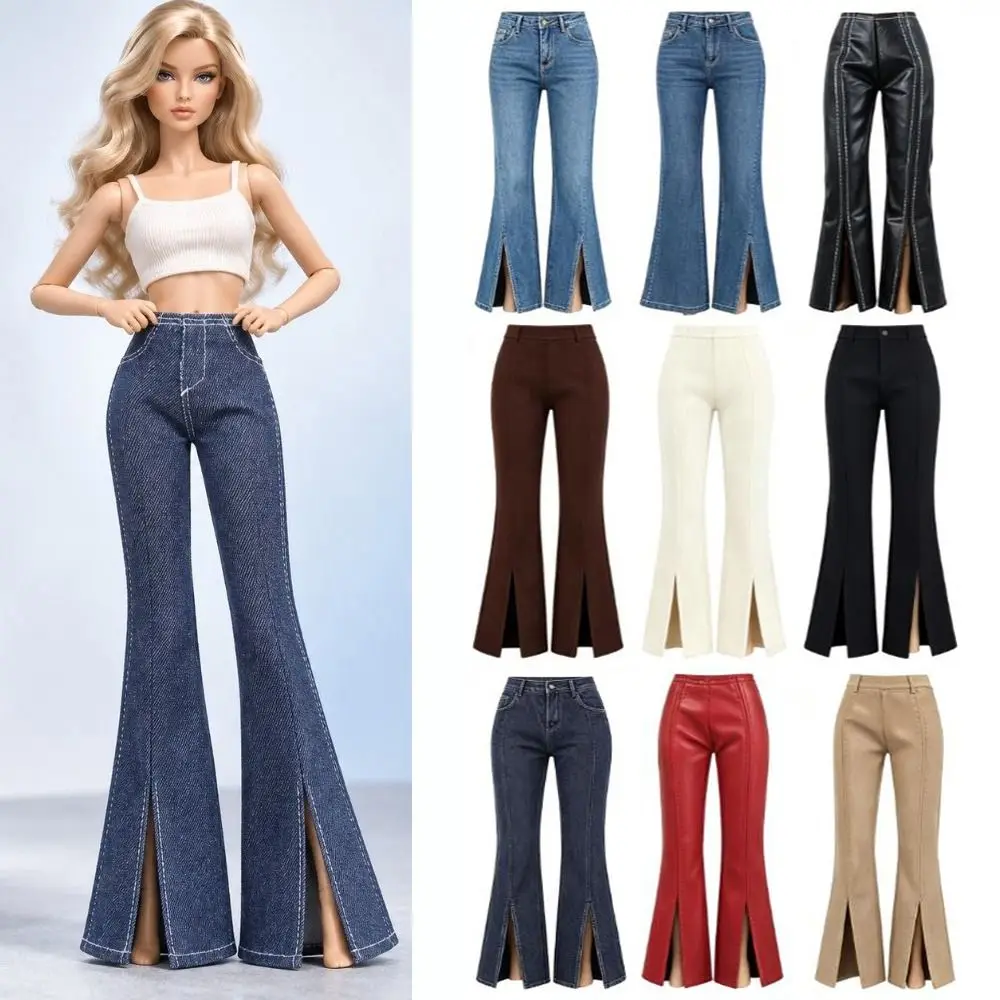 Multi Style Long Trousers High Waist Fashion Doll Jeans Pants Many Style 30cm Doll Girls Kids Toys