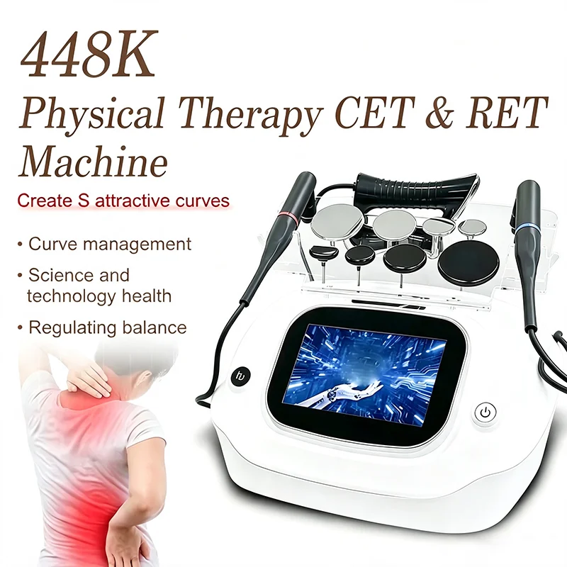 448KHZ INDIBA Indiba Deep Heat Machine Tecar RET Cet Therapy Slimming Pain Relief Multifunctional Body Sculpting Device